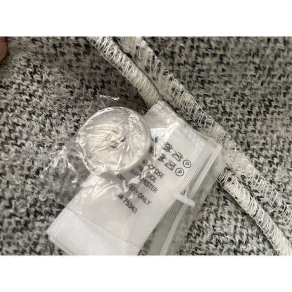 Nanette Lepore Elegant Women's Floral Knit Coat Size S Gray & White Viscose and - Picture 12 of 13